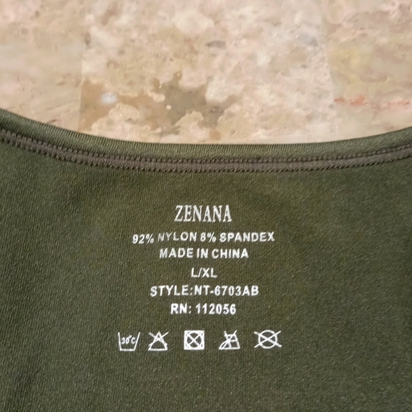 NWOT Olive Green Racer Back Bodysuit - Picture 2 of 6